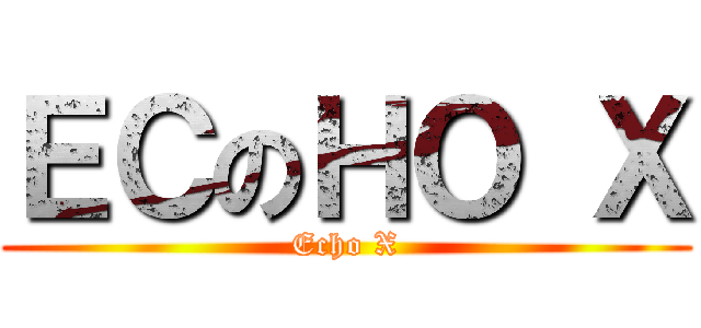 ＥＣのＨＯ Ｘ (Echo X)