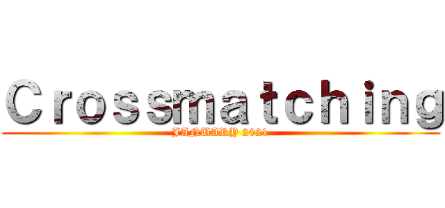 Ｃｒｏｓｓｍａｔｃｈｉｎｇ (JANUARY 2021)