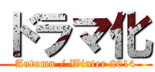 ドラマ化 (Autumn / Winter 2014)