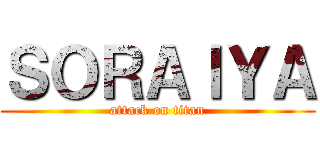 ＳＯＲＡＩＹＡ (attack on titan)