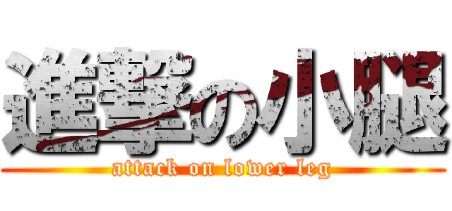 進撃の小腿 (attack on lower leg)