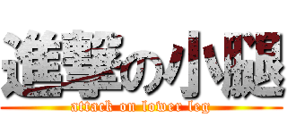 進撃の小腿 (attack on lower leg)
