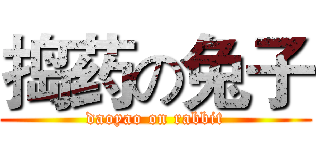捣药の兔子 (daoyao on rabbit)