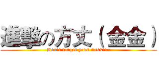 進擊の方丈（ 金金） (Don't forget your mission)