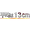 平均は１３ｃｍ (まあまあ巨根)