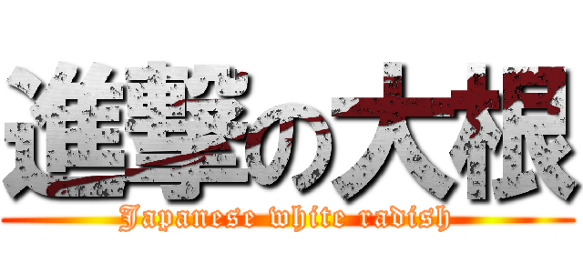 進撃の大根 (Japanese white radish)