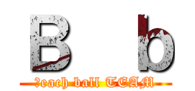 Ｂ  ｂ (Ｂeach ball TEAM)