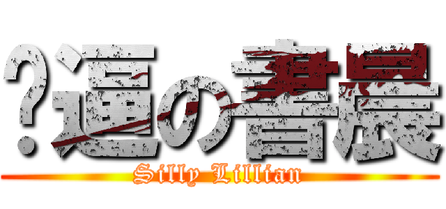 傻逼の書晨 (Silly Lillian)