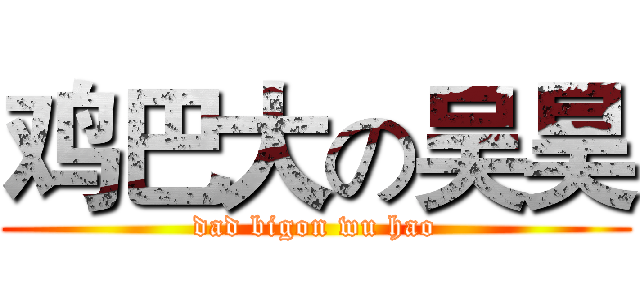 鸡巴大の吴昊 (dad bigon wu hao)