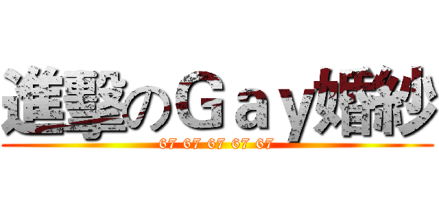 進擊のＧａｙ婚紗 (67 67 67 67 67)