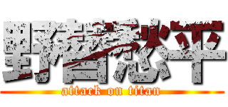 野替愁平 (attack on titan)