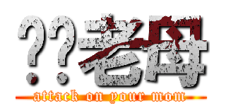 屌你老母 (attack on your mom)