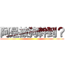 阿是被狗幹到？ ()