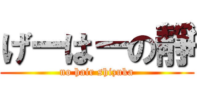 げーはーの靜 (no hair shizuka)