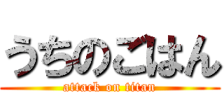 うちのごはん (attack on titan)