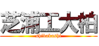 芝浦工大柏 (shibakashi)