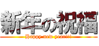 新年の祝福 (Happy new year!!!)