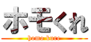 ホモくれ (homo kure)