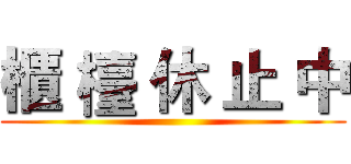 櫃 檯 休 止 中 ()