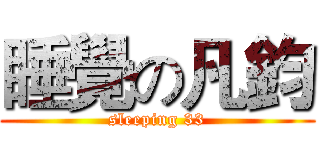 睡覺の凡鈞 (sleeping 33)