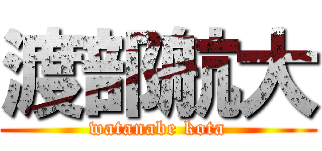 渡部航大 (watanabe kota)