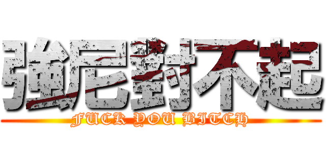 強尼對不起 (FUCK YOU BITCH)