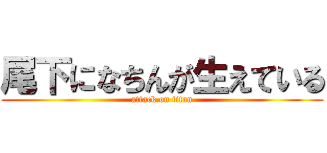 尾下になちんが生えている (attack on titan)