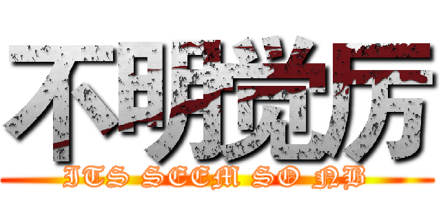 不明觉厉 (ITS SEEM SO NB)
