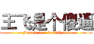 王飞是个傻逼 (Female is a foolish ass)