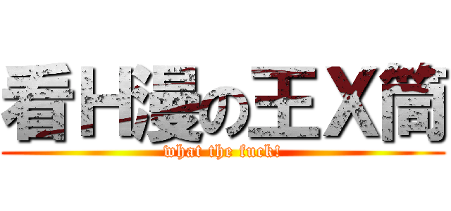 看Ｈ漫の王Ｘ筒 (what the fuck!)