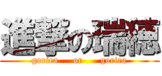 進撃の瑞穂 (gorira     or      gorira)