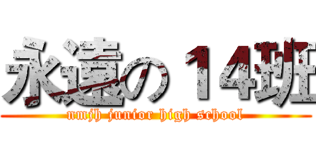 永遠の１４班 (nmjh junior high school)