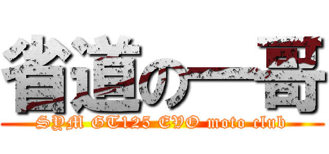 省道の一哥 (SYM GT125 EVO moto club)