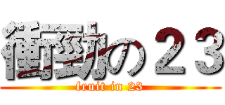 衝勁の２３ (fruit in 23)