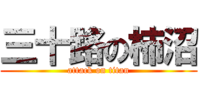 三十路の柿沼 (attack on titan)