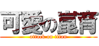 可愛の崑育 (attack on titan)