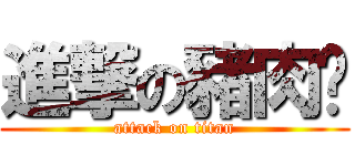 進撃の豬肉佬 (attack on titan)