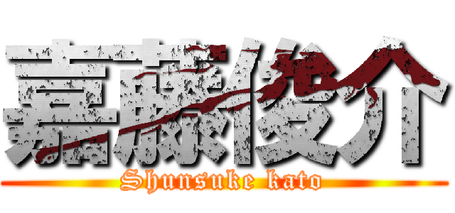 嘉藤俊介 (Shunsuke kato)