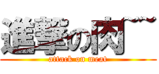 進撃の肉~~ (attack on meat)