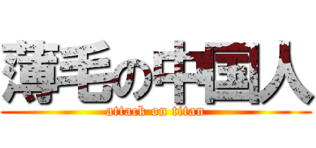 薄毛の中国人 (attack on titan)
