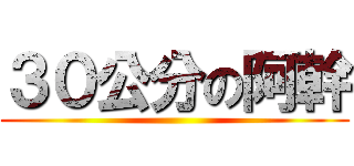 ３０公分の阿幹 ()