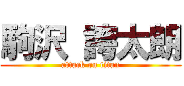 駒沢 誇太朗 (attack on titan)