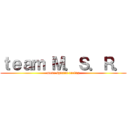 ｔｅａｍ Ｍ．Ｓ．Ｒ． (mone spirtis racing)