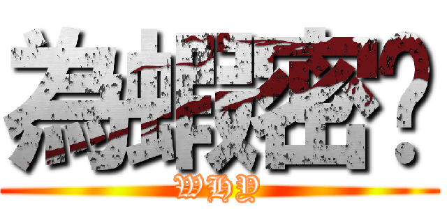 為蝦密啦 (WHY)