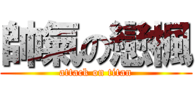 帥氣の戀楓 (attack on titan)