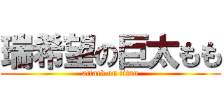 瑞希望の巨太もも (attack on titan)