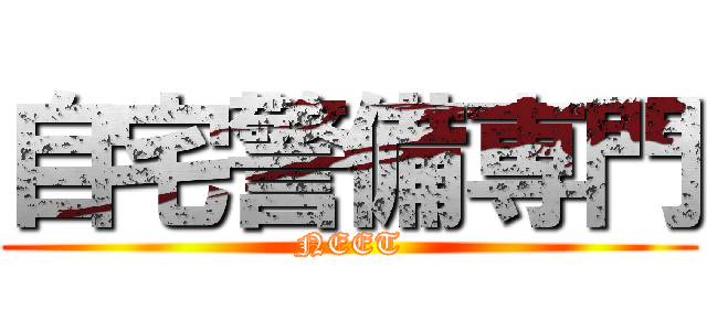 自宅警備専門 (NEET)