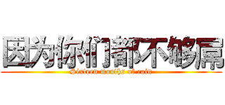 因为你们都不够屌 (Sixteen months of rain)