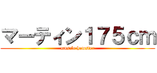 マーティン１７５ｃｍ (muscle hamster)