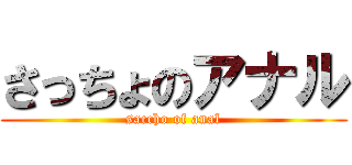 さっちょのアナル (saccho of anal)